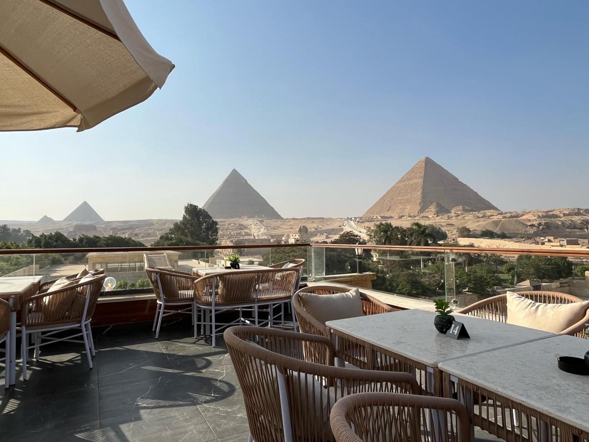 Shadow Pyramids Suites And Jacuzzi Kafret el-Gabal Exteriér fotografie